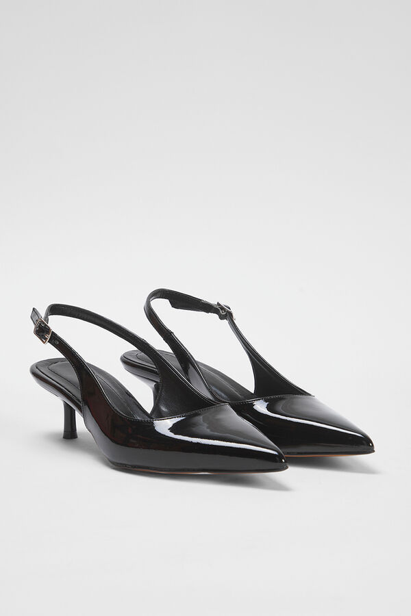 Trendyol Kitten heel mule shoes black
