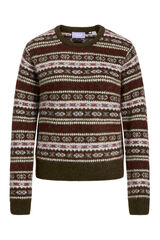 Jack & Jones Jersey &eacute;tnico de punto marr&oacute;n