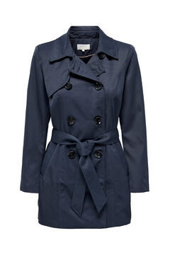 Only Gabardina midi con cintur&oacute;n