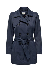 Only Gabardina midi con cintur&oacute;n