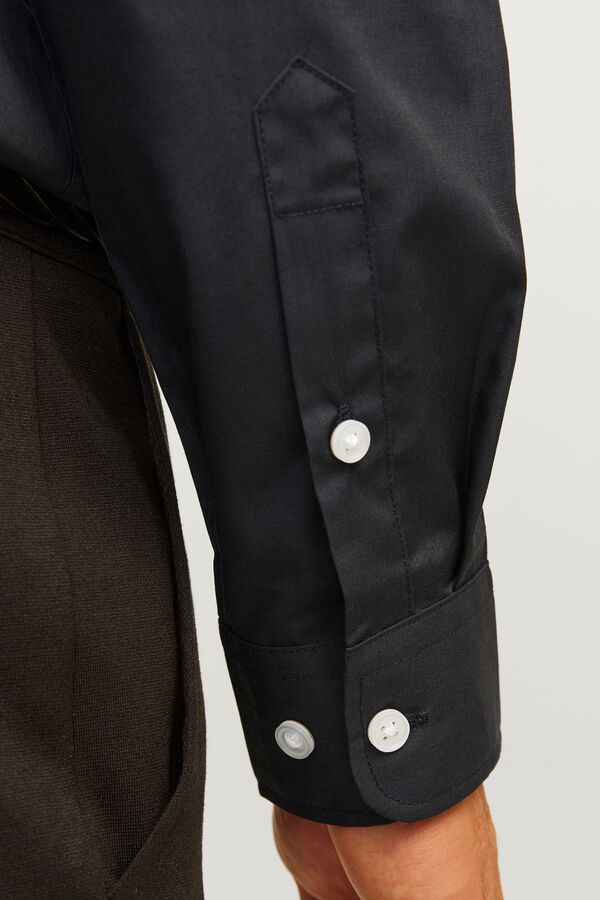 JJ REBEL Serge slim fit shirt black