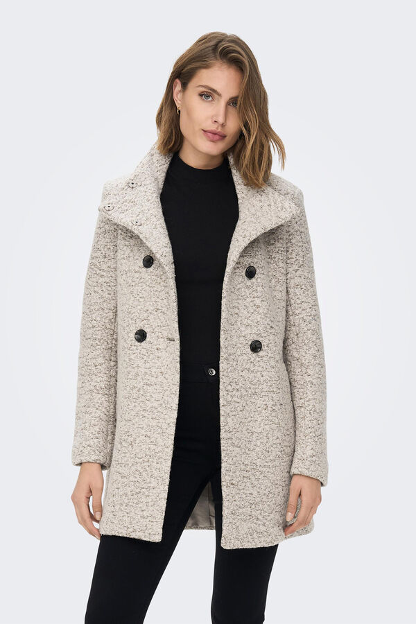 Springfield Long coat with buttons gray