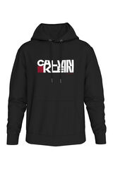 CK Jeans Sudadera con capucha y gr&aacute;fico negro