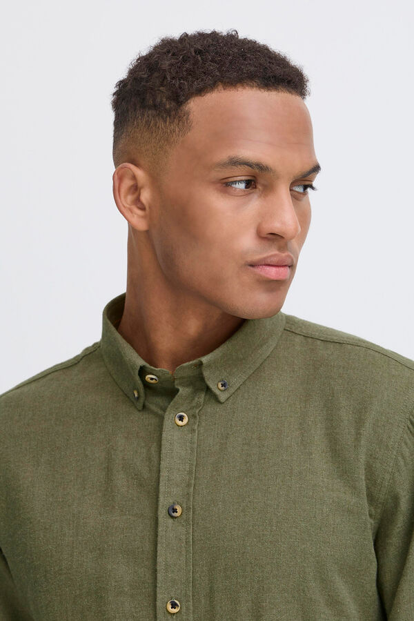 Blend Camisa de Manga Larga kaki