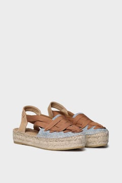 Toni Pons Alpercata rasa com tiras cruzadas