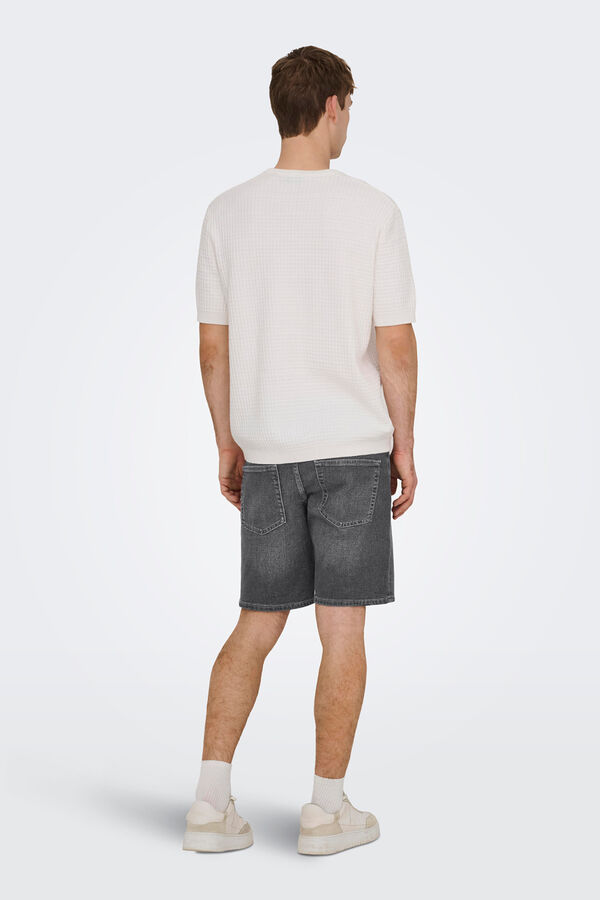 Only & Sons Denim Bermuda shorts grey