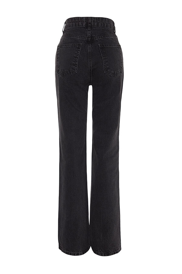 Trendyol Cal&ccedil;a jeans masculina comum cinzento