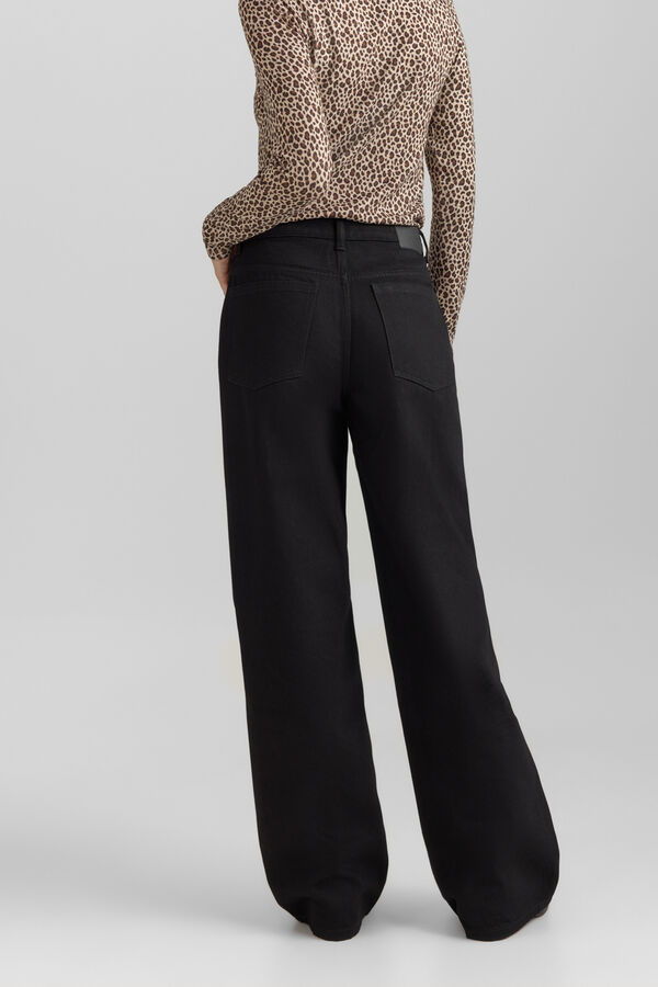 Springfield Stasses wide leg jeans black