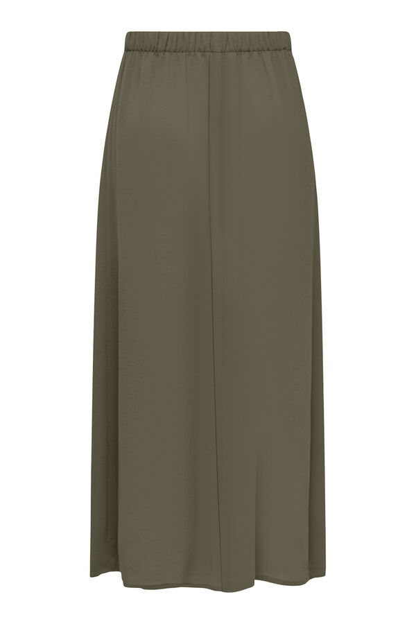 Only Midi button-front skirt printed