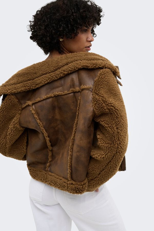 Only Teddy short coat nude