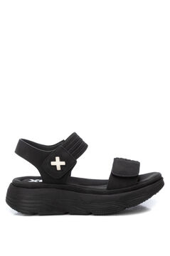 XTI Sandalia tiras el&aacute;sticas velcro