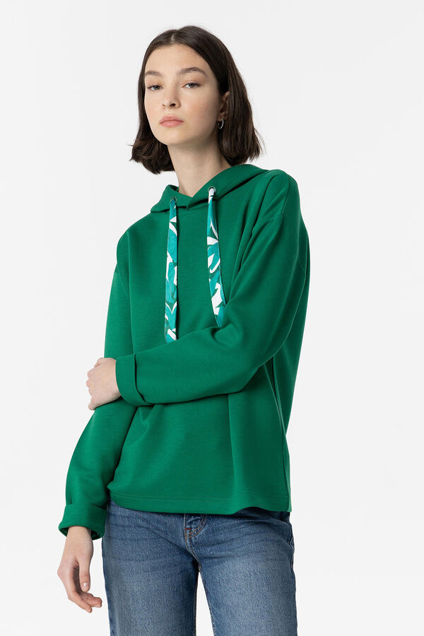 Springfield Sweatshirt com capuz verde