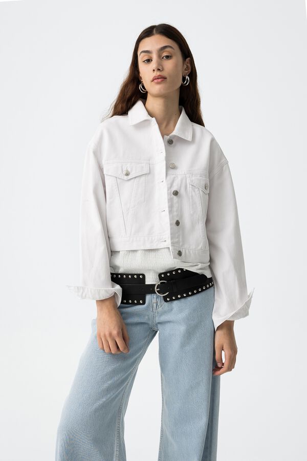 Tiffosi Chaqueta Cropped blanco