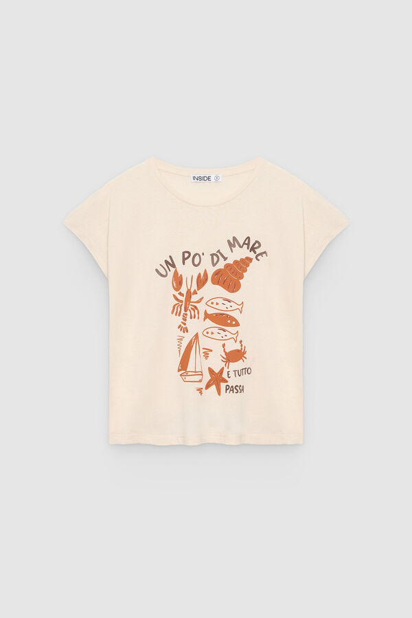 Inside Printed T-shirt white
