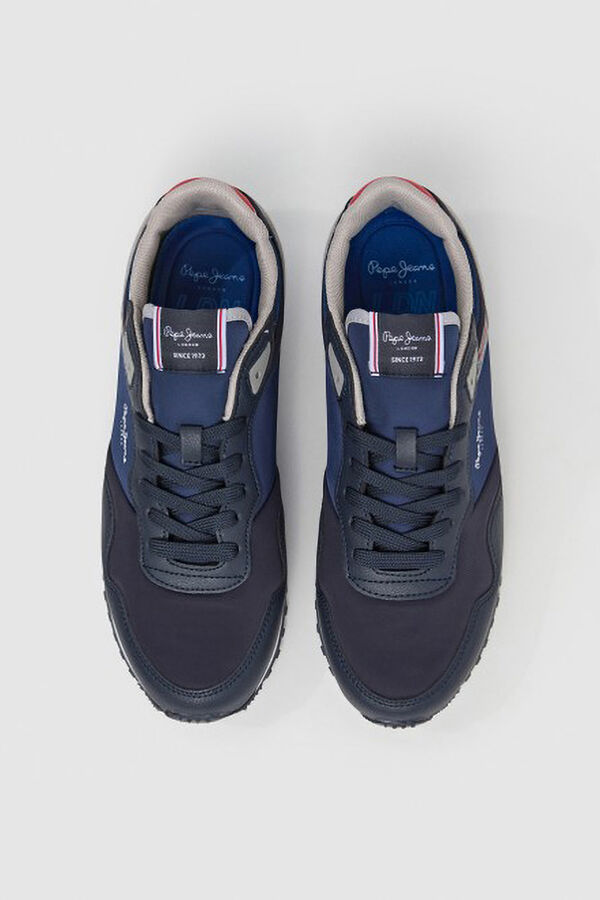 Pepe Jeans  suede sneakers blue