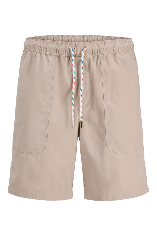Jack & Jones Cotton jogger Bermuda shorts brown