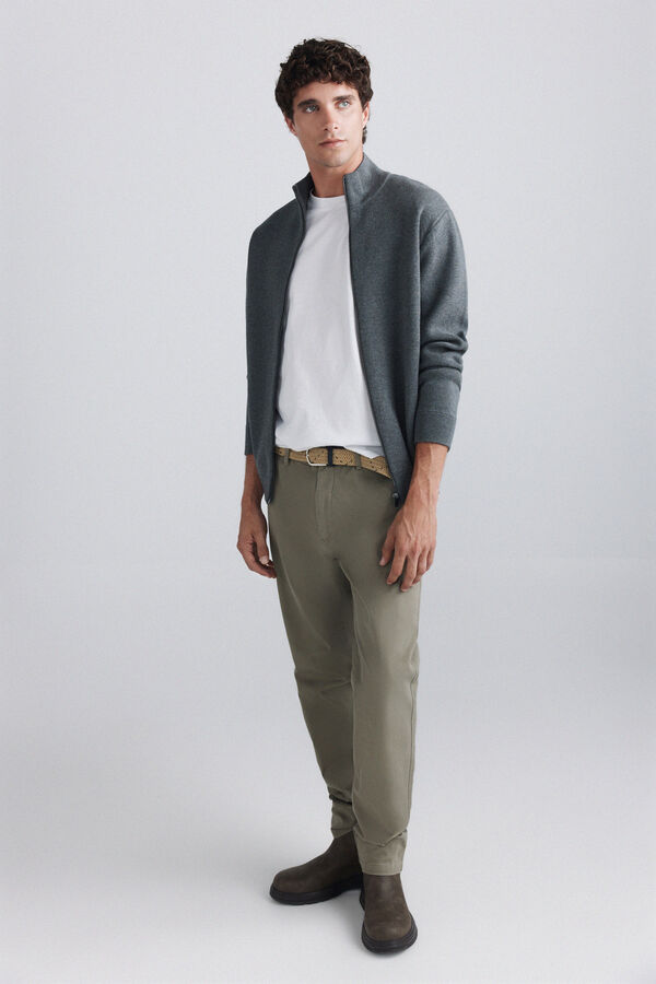 Springfield Zip fastening Milano cardigan grey