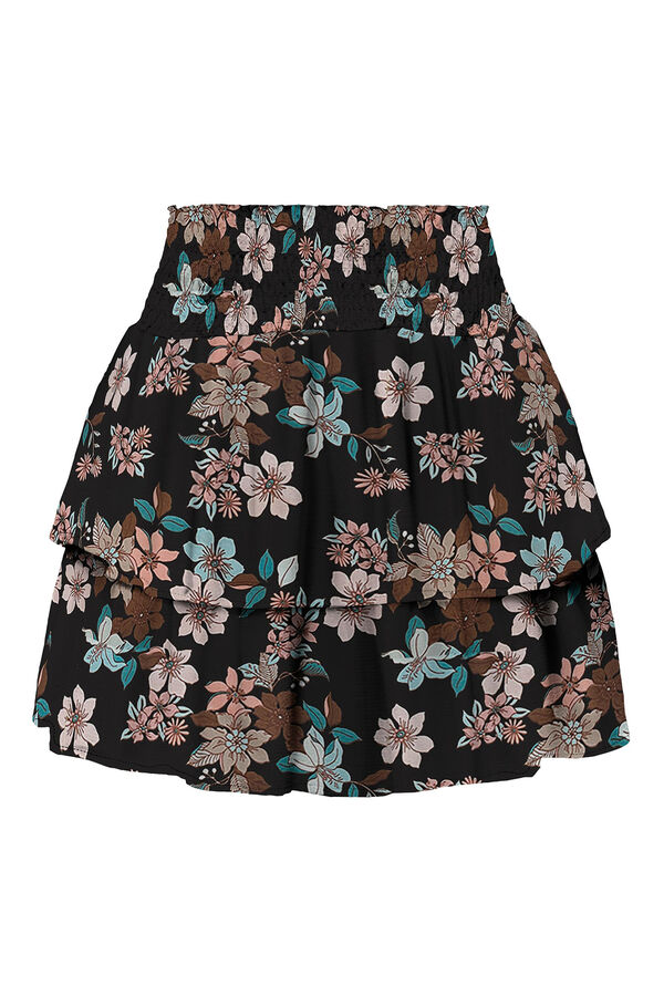 Springfield Shirred skirt with layers crna