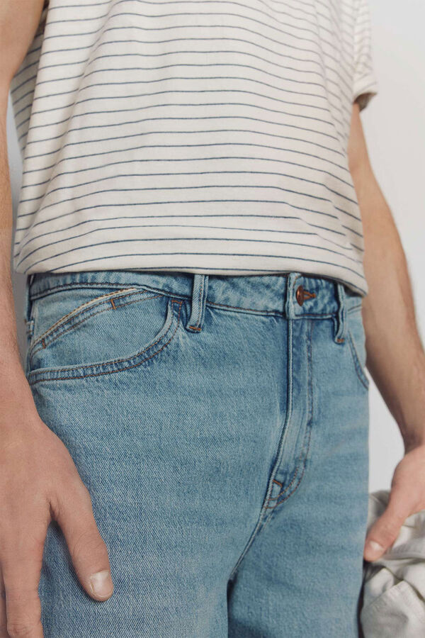 Springfield Overdyed slim fit jeans blue