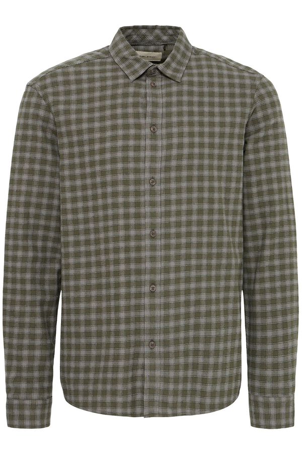 Blend Cotton long sleeve shirt grey