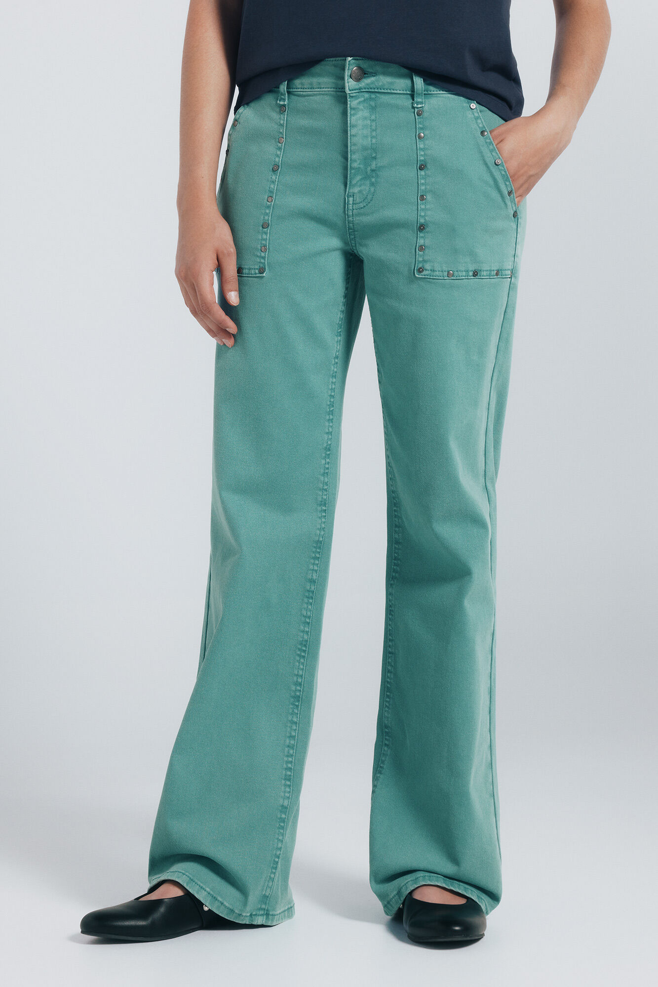 Springfield Studded culottes jeans