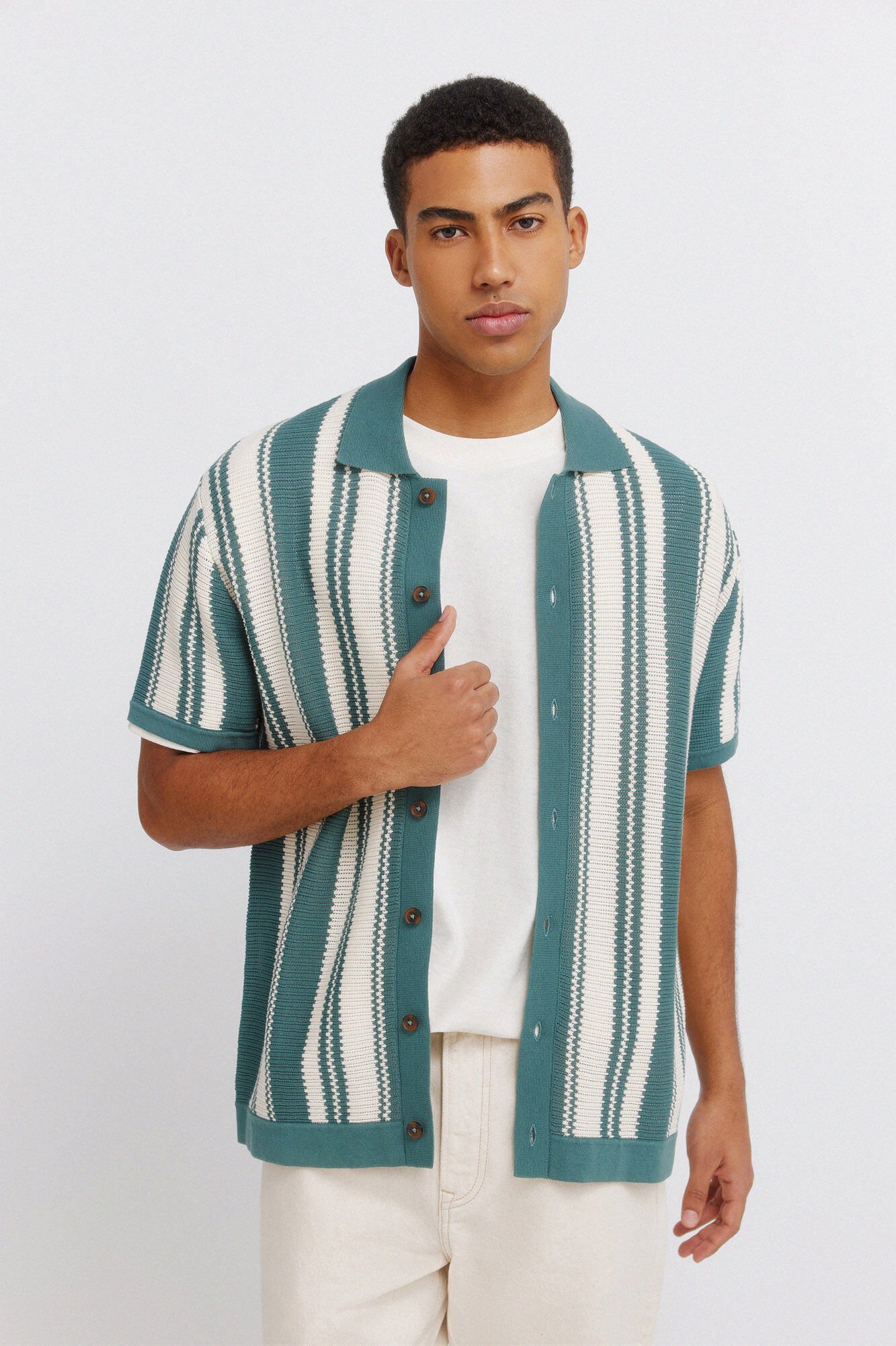 Springfield Striped button cardigan