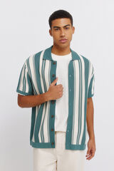 Springfield Striped button cardigan blue