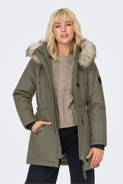 Only Parka con capucha con pelo