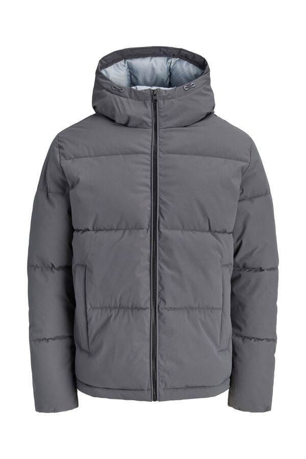 Jack & Jones Puffer jacket with hood grey