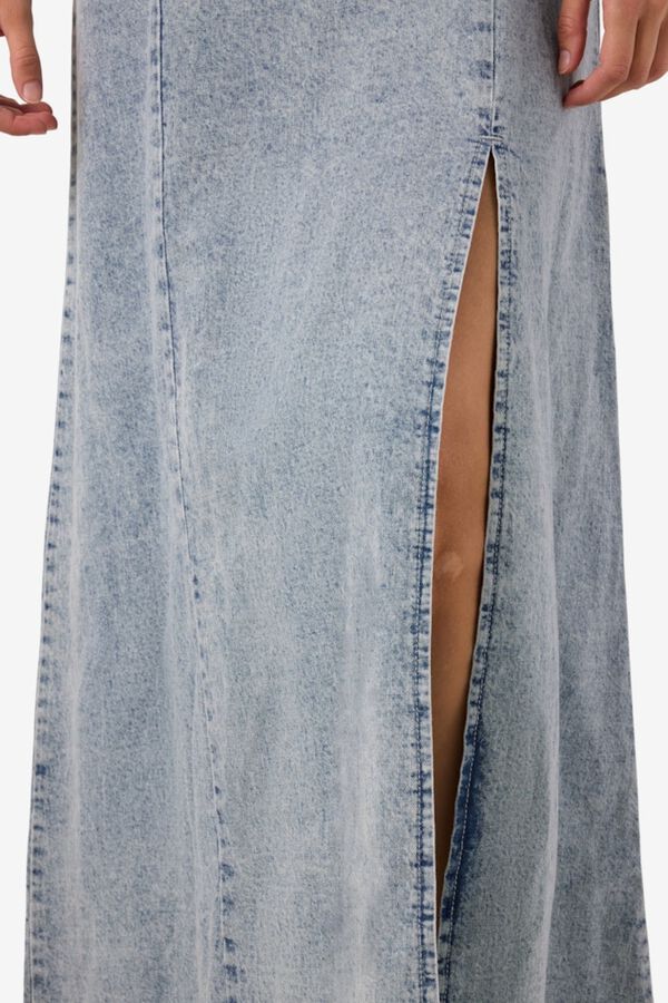Noisy May Vestido largo vaquero de tirantes azul