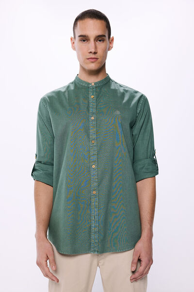 Springfield Mao poplin shirt green