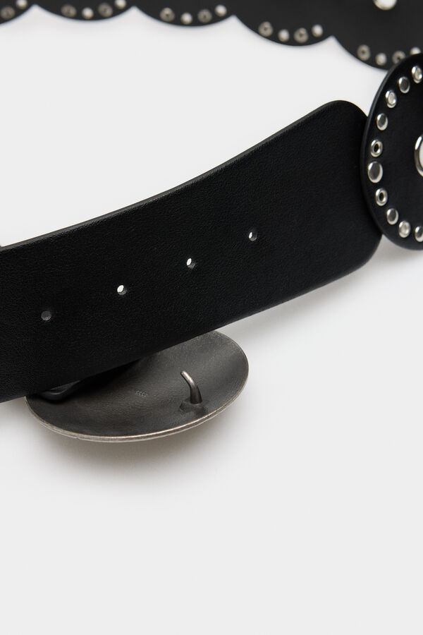 Springfield Ceinture ronde cloutée noir