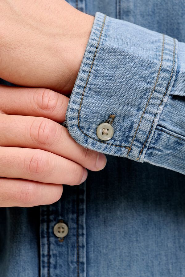 Jack & Jones Denim regular shirt blue