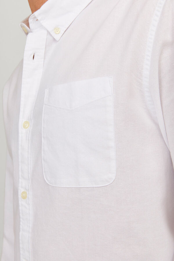 Jack & Jones Camisa casual oxford blanco