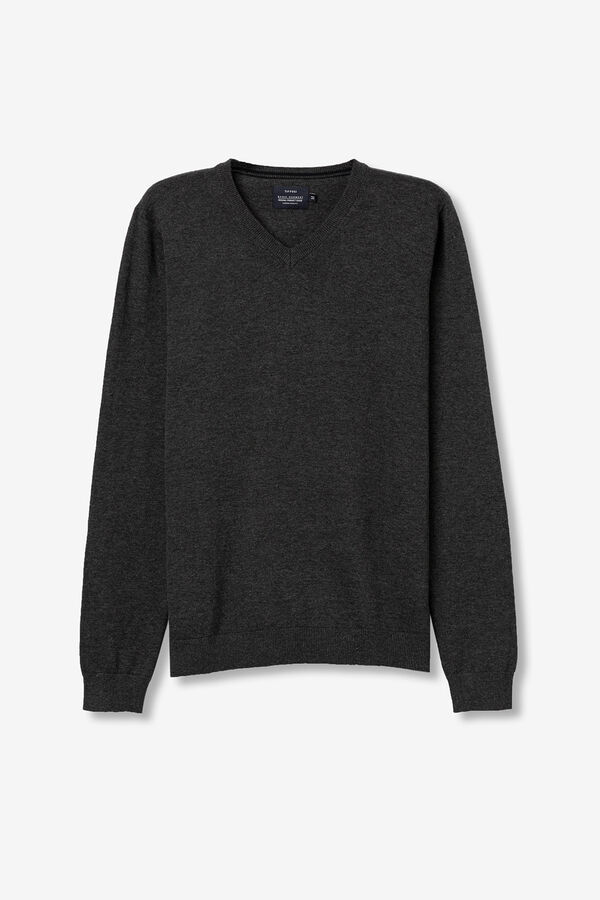 Tiffosi Jersey de Punto B&aacute;sico gris
