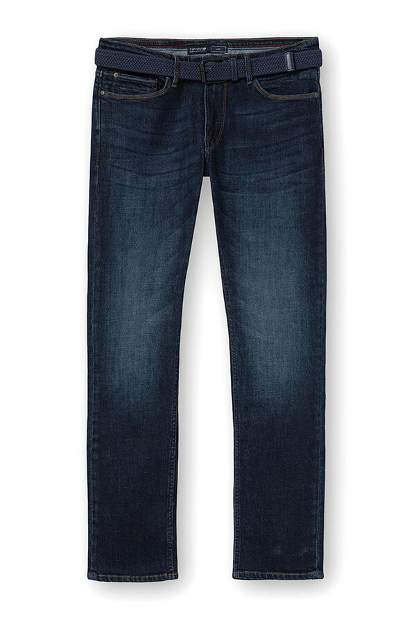 Springfield Jeans Leo corte comfort com cinto azul