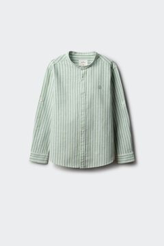 Springfield Kids Camisa de manga comprida &agrave;s riscas verde para menino
