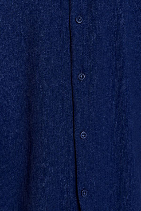 Trendyol Camisa manga corta textura azul