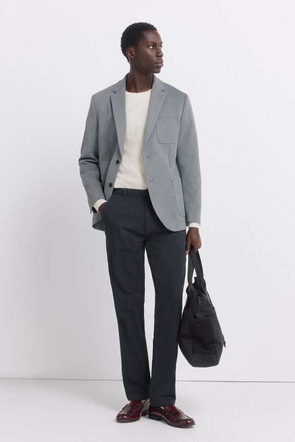 Springfield Birdseye blazer grey