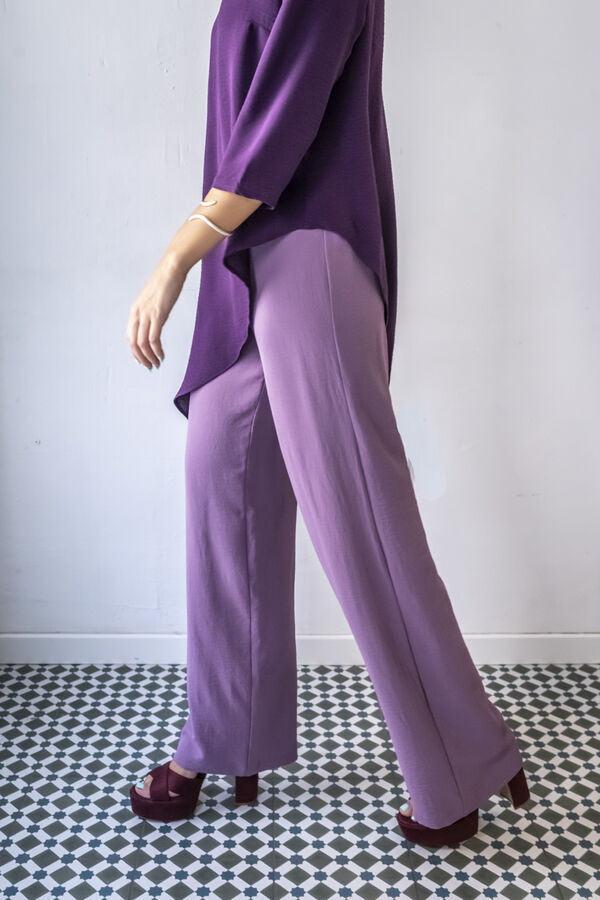 Cul Sac Pantal&oacute;n Palazzo morado/lila