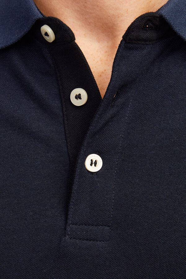 Jack & Jones Polo de algod&oacute;n b&aacute;sico azul