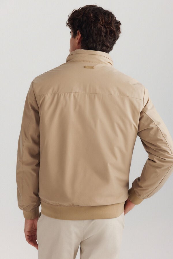 Springfield Puffer technical jacket brown