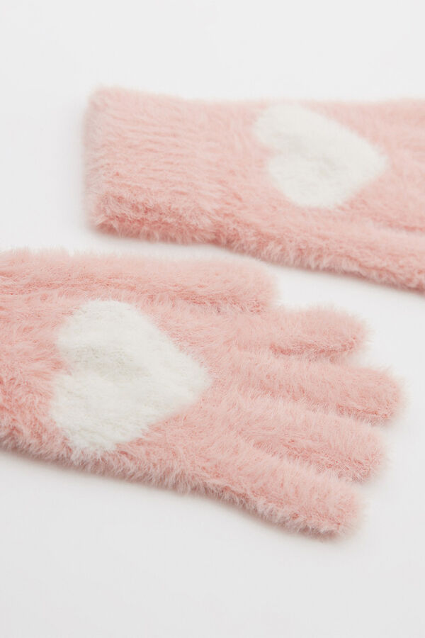 Springfield Pink heart gloves ružičasta