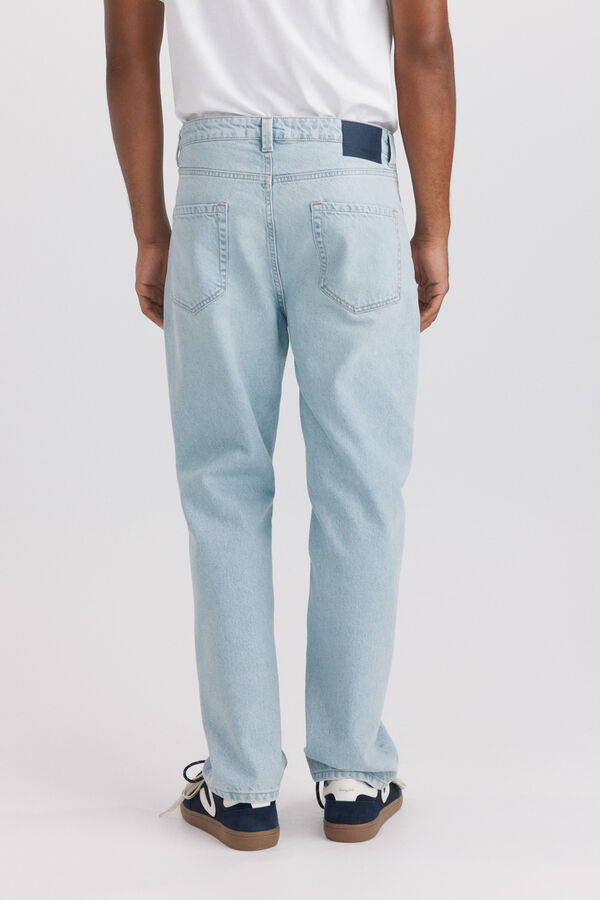 Springfield Light wash straight fit jeans blue