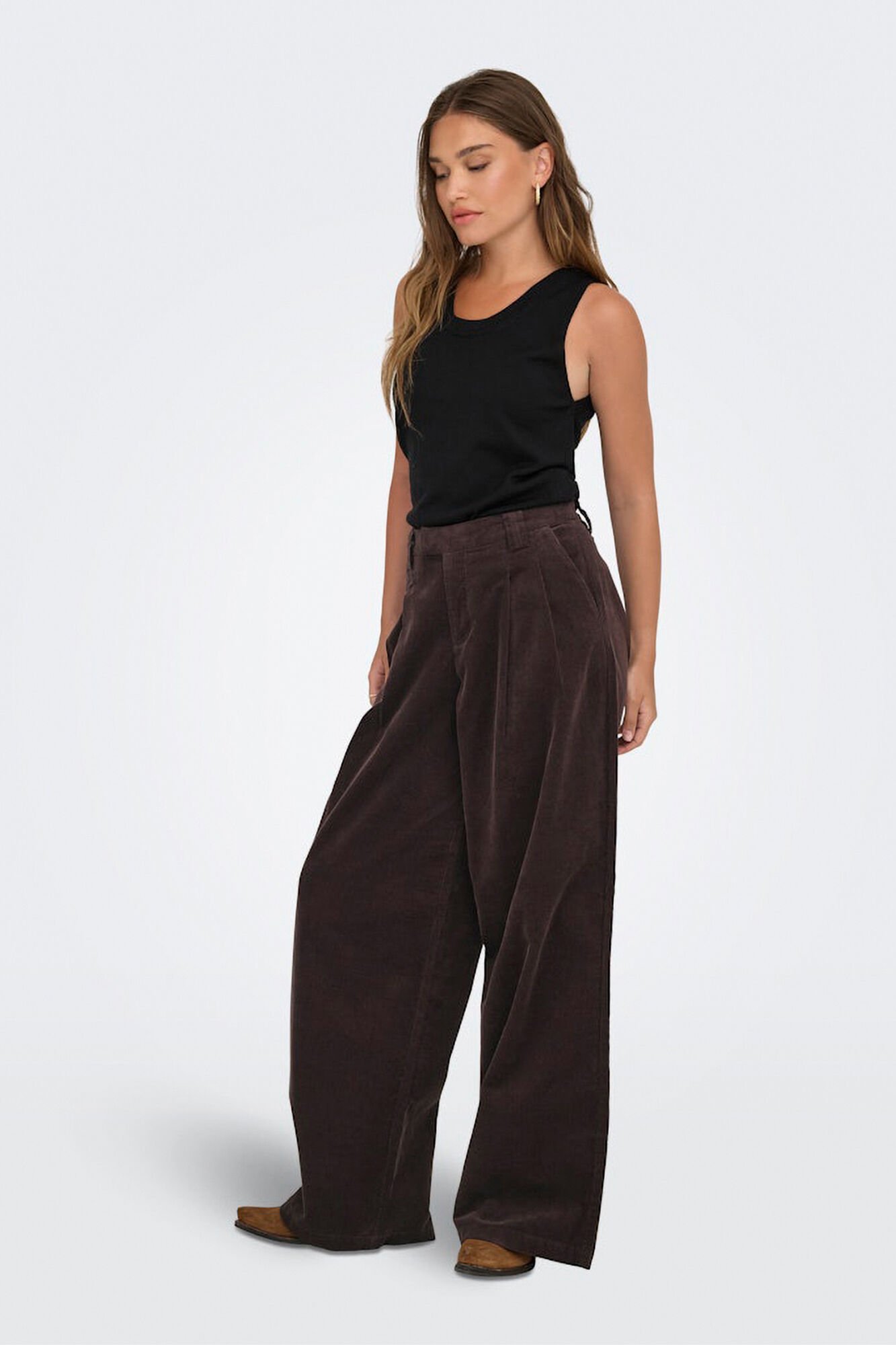 Only Cal&ccedil;as largas plissadas