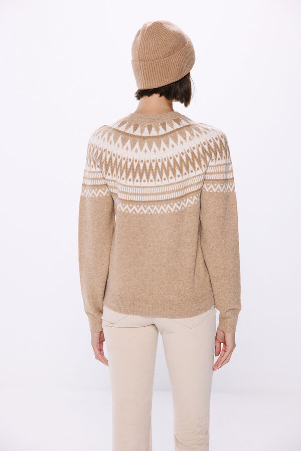 Springfield Jacquard jacquard sweater brown