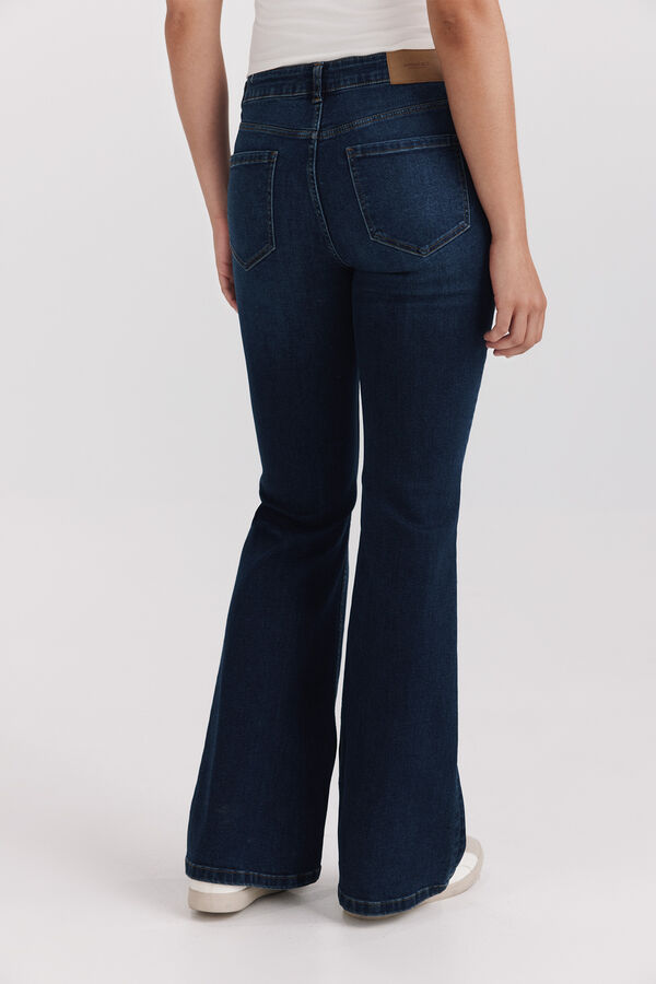 Springfield Jeans bootcut flare tiro bajo azul