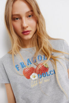 Springfield T-shirt com desenho de fruta