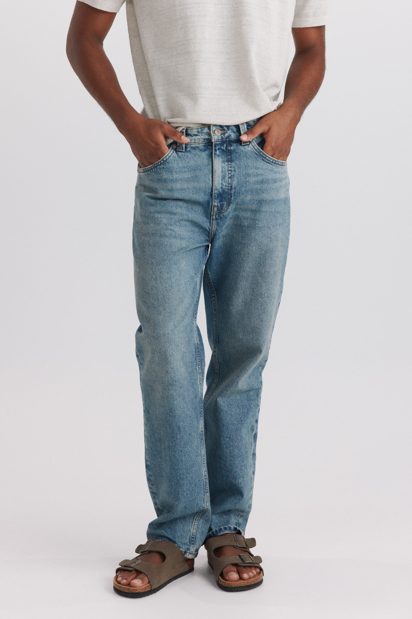 Springfield Overtinted straight fit jeans