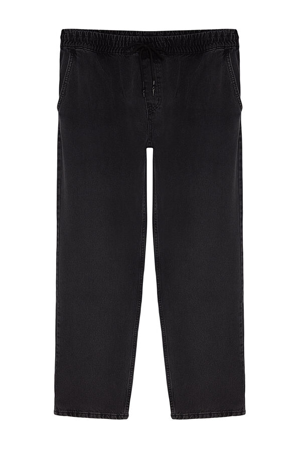 Trendyol Cal&ccedil;a jeans masculina comum preto